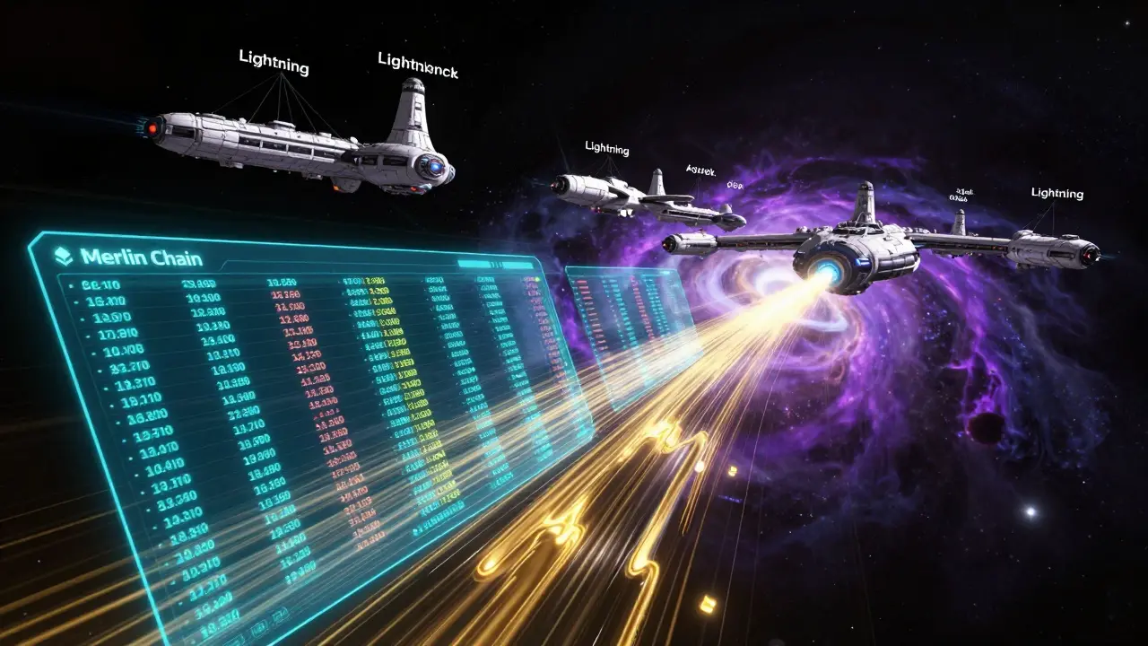 Futuristic trading hub showing fast data streams vs slow channels
