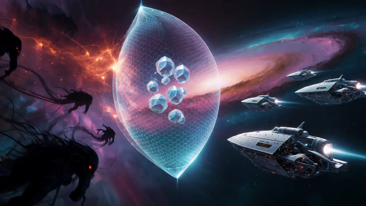 Cosmic shield defending data nodes from void attackers